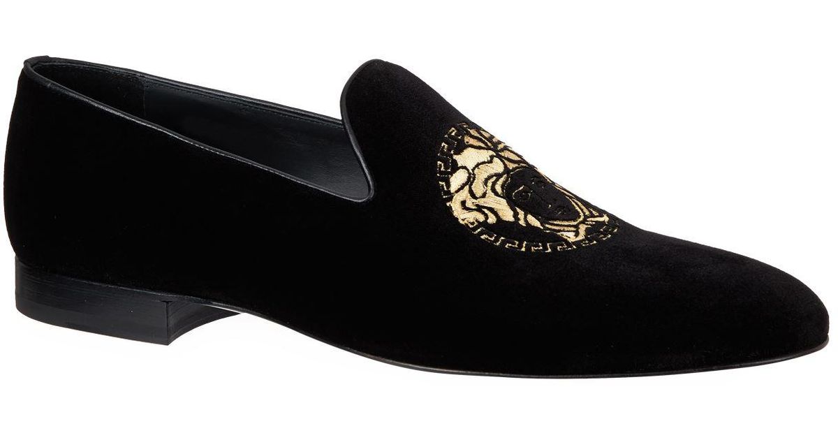 versace velvet shoes