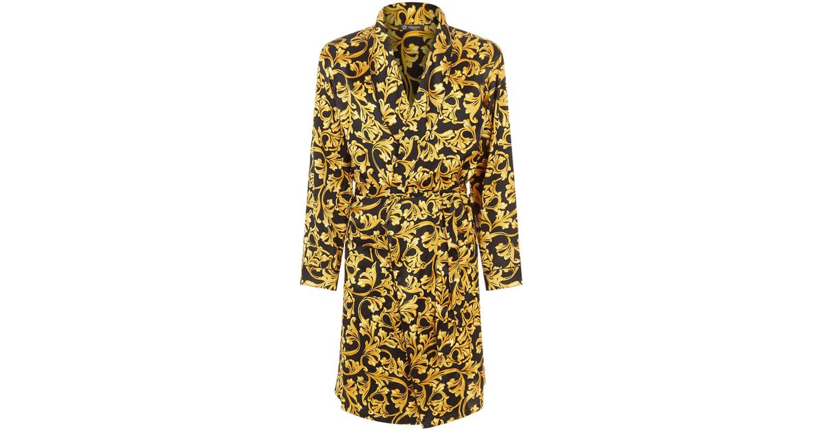 versace silk robe