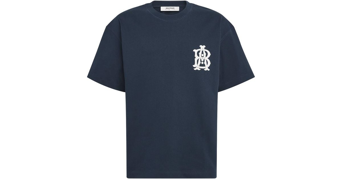 About Blank Oversized Monogram T-Shirt in Blue for Men | Lyst UK