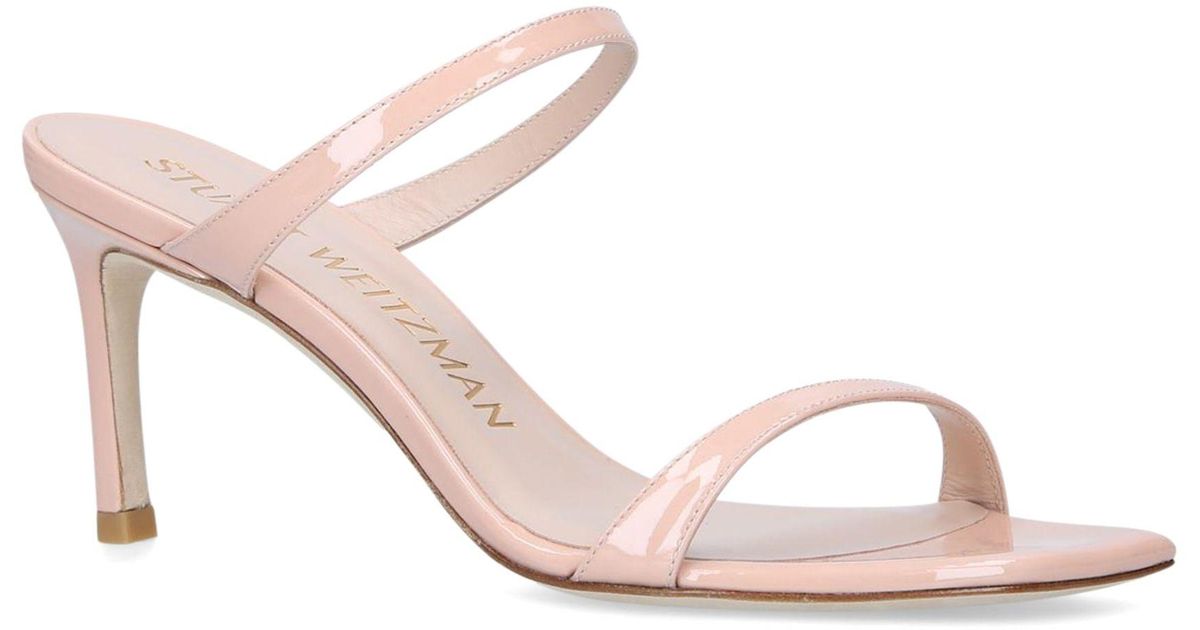 Stuart Weitzman Patent Aleena Sandals 75 in Pink - Save 2% - Lyst