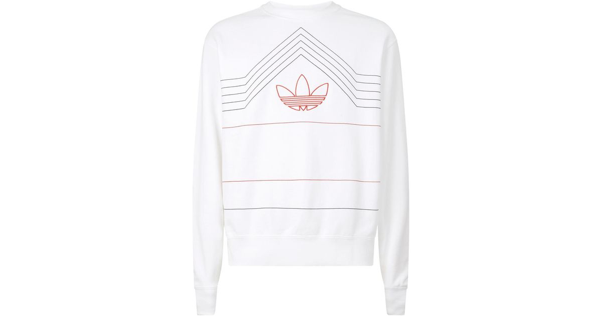 adidas Originals Rivalry Crewneck Sweatshirt in White for Men - Lyst