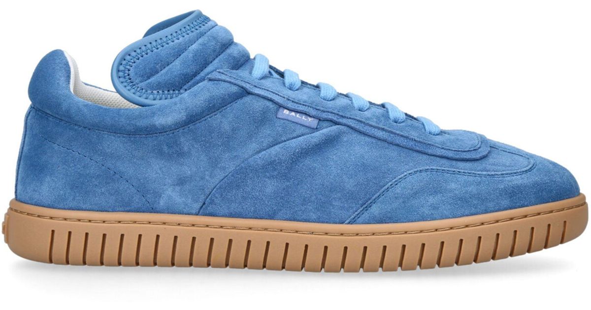 Bally Suede Parrel Sneakers in Blue | Lyst