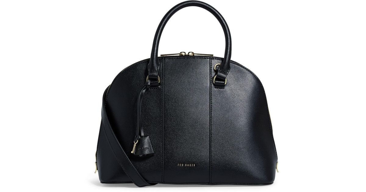 Ted Baker Kaitiee Leather Dome Tote in Black Lyst UK