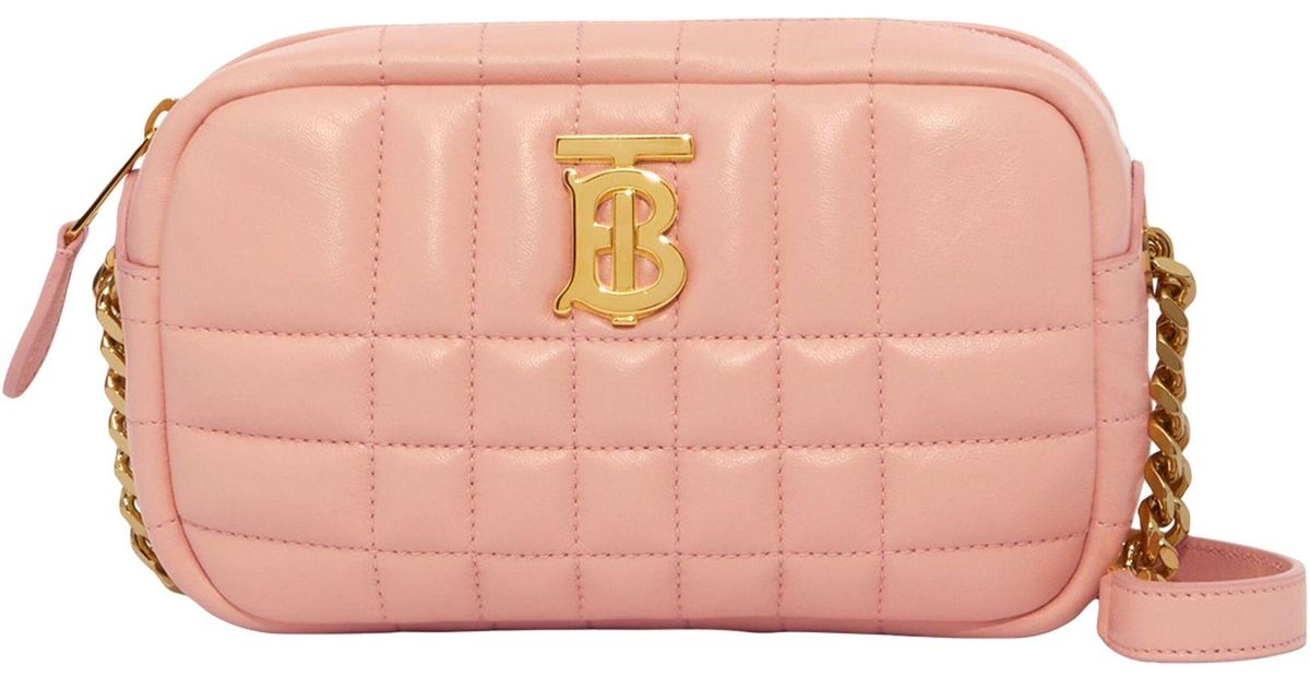 Burberry Mini Quilted Leather Lola Camera Bag in Pink Lyst