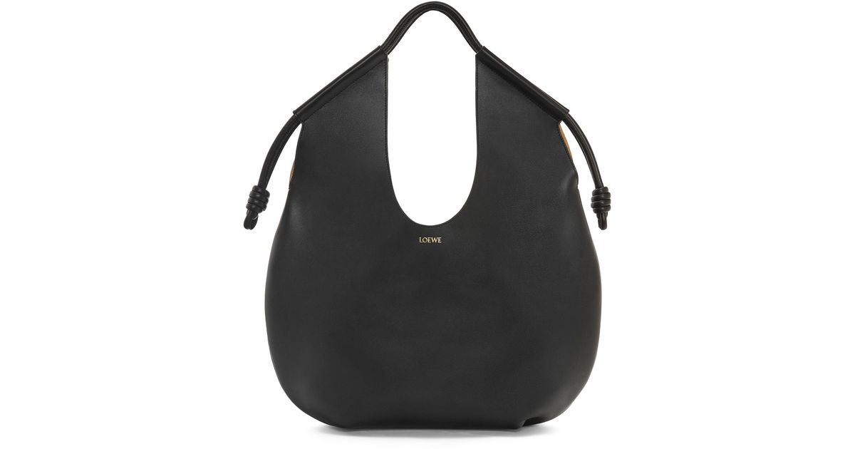Loewe Leather Paseo Tote Bag in Black | Lyst