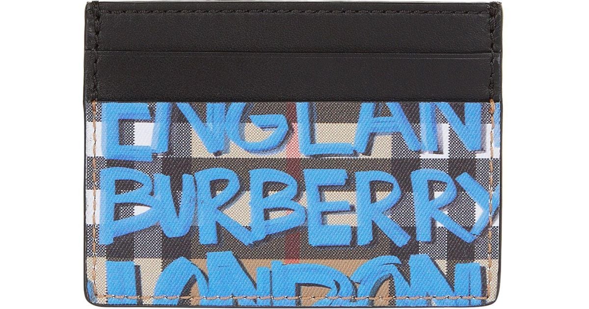burberry graffiti card holder
