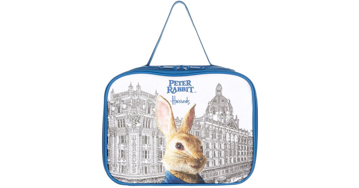 Harrods Cotton Peter Rabbit Lunch Bag in Blue Lyst