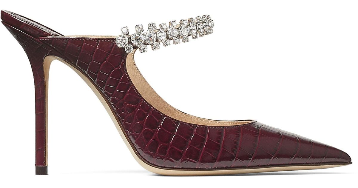 bing crystal embellished mule