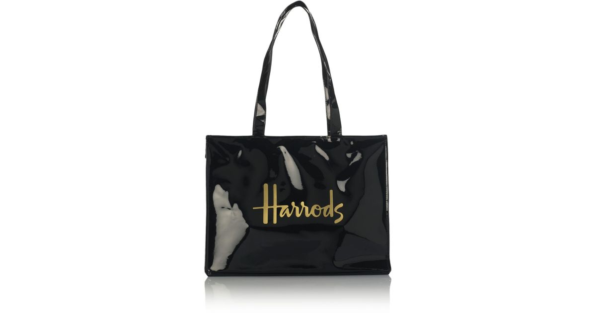 harrods signature logo tote bag