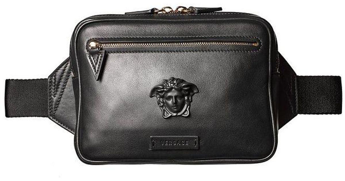 Versace Synthetic Nylon Medusa Print Belt Bag in Black for Men Lyst