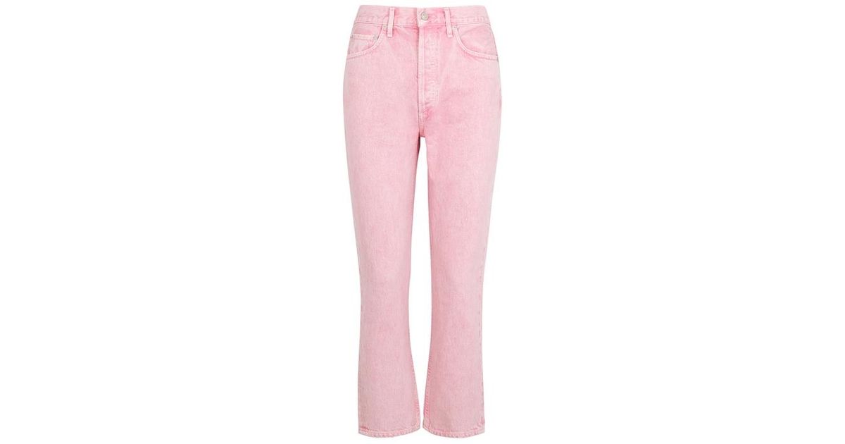 agolde pink jeans