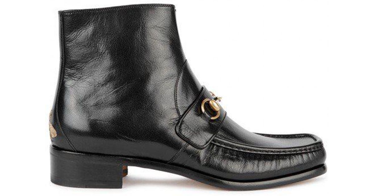 gucci loafer boots