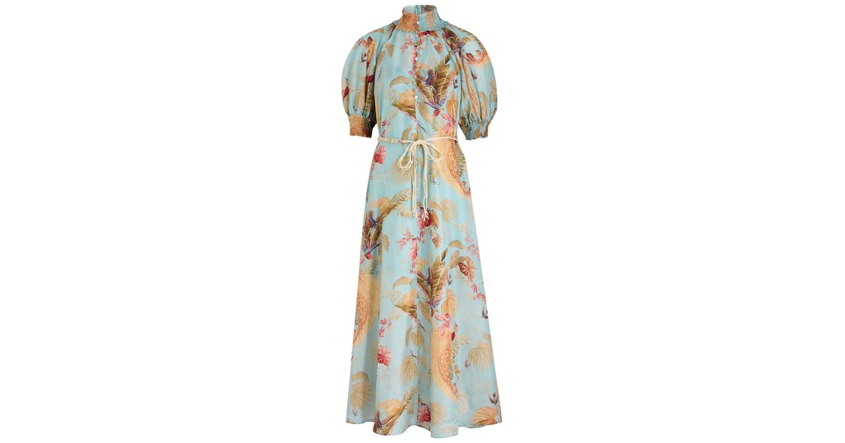 【Zimmermann】Ascension Billow floral silk maxi dress Ascension Billow Maxi Dress – The Lake Forest Shop