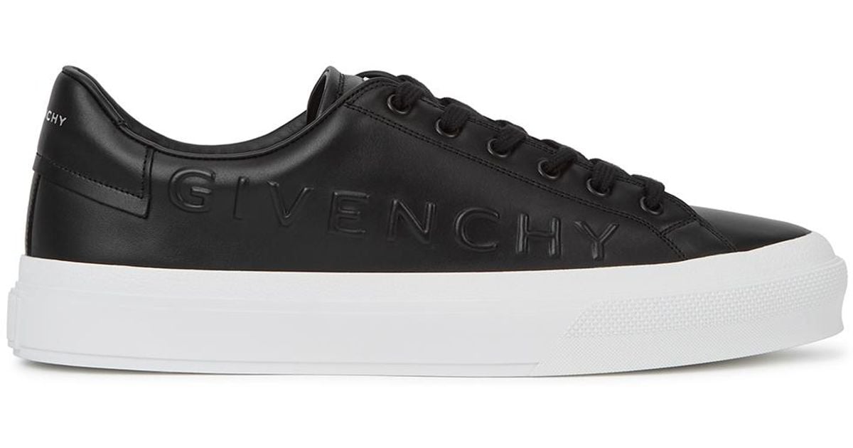 Givenchy City Sport Black Leather Sneakers for Men Lyst