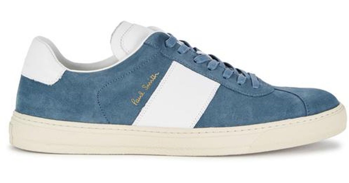 blue suede trainers