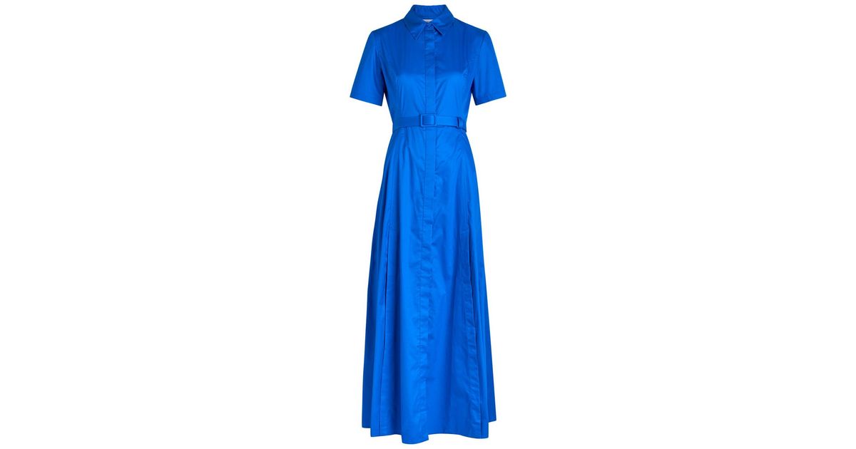 chinese dress ladies Evi Grintela Valerie Shirt Dress in Blue and White Sea Shell Print