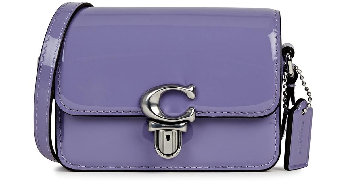 COACH Studio 12 Micro Patent Leather Crossbody Bag in Purple Lyst