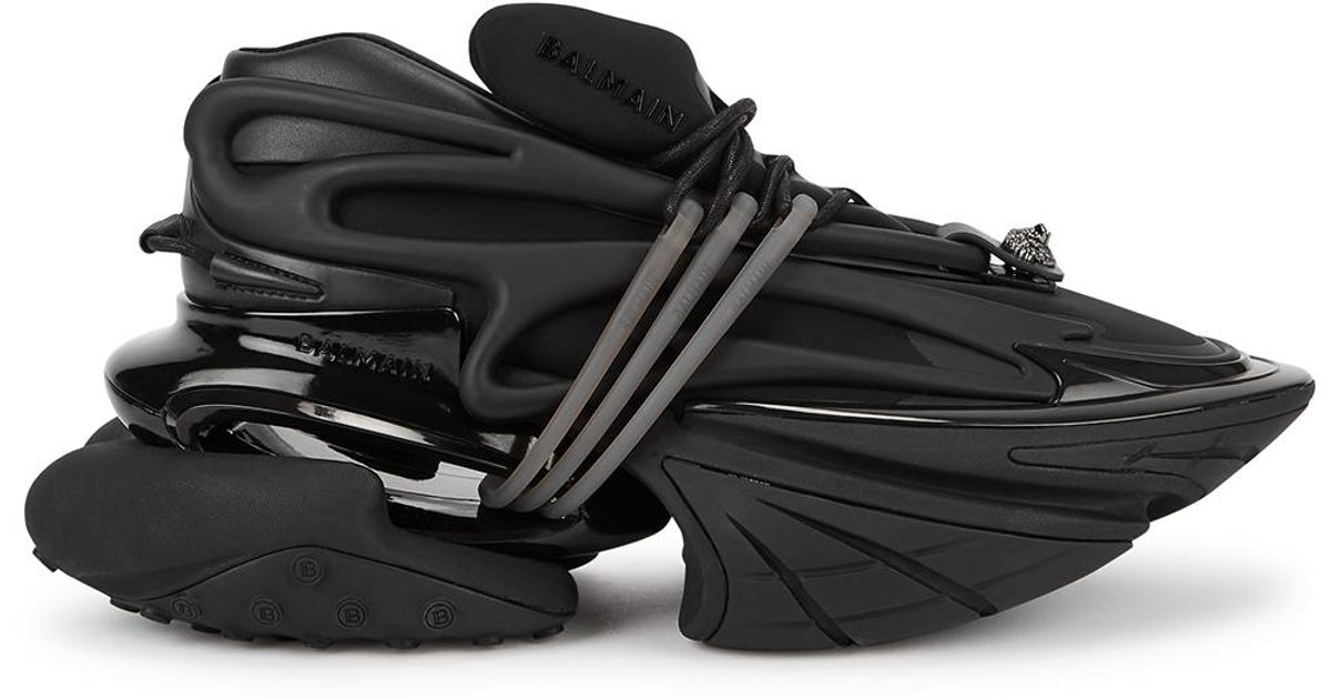 Balmain Safa Panelled Neoprene Sneakers in Black for Men | Lyst