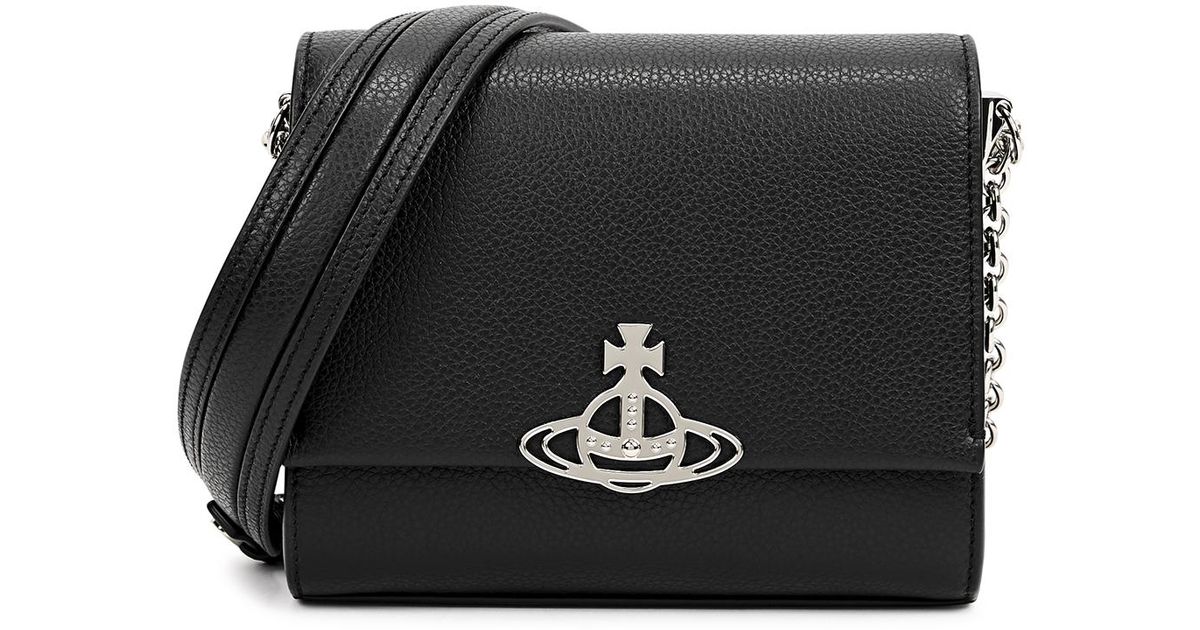 Vivienne Westwood Lucy Small Leather Crossbody Bag in Black Lyst