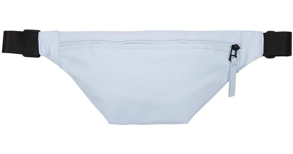 Rains Rubberised Belt Bag in White Lyst