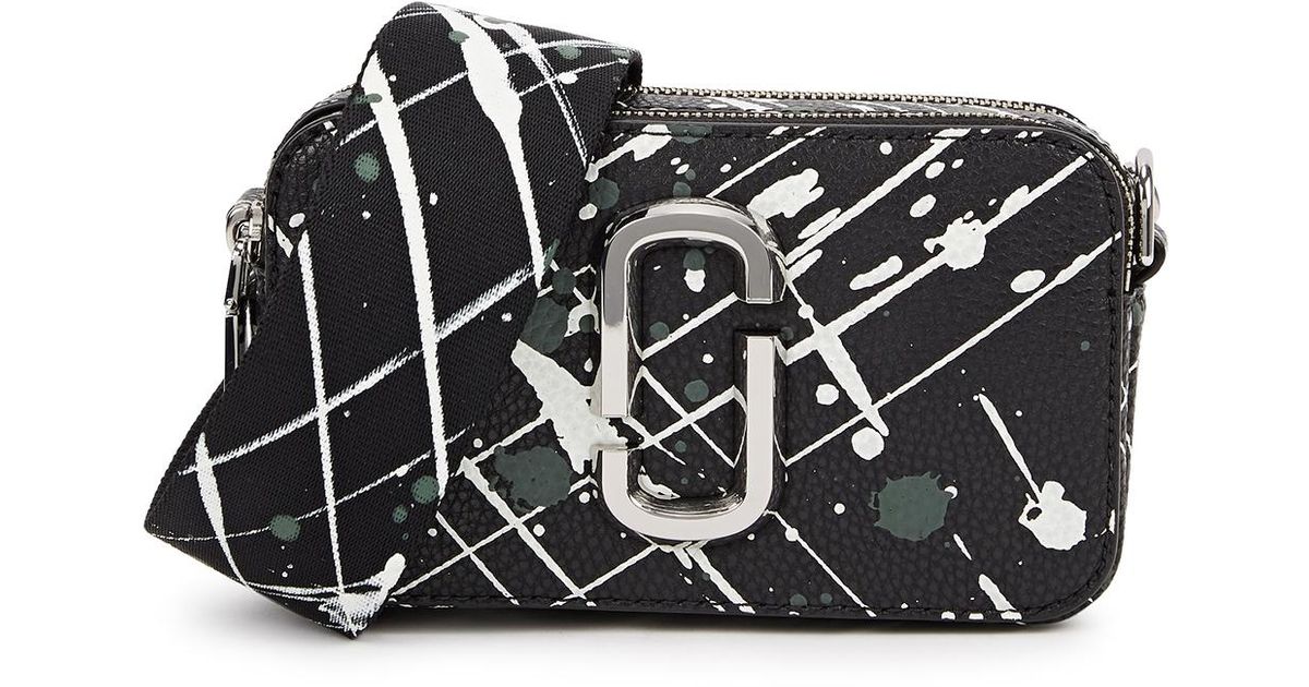 Marc Jacobs The Splatter Snapshot Printed Leather Crossbody Bag in
