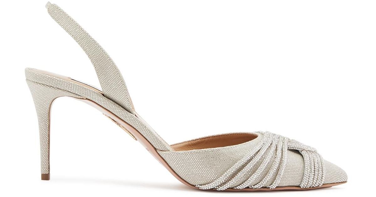 quassin embellished slingback pumps