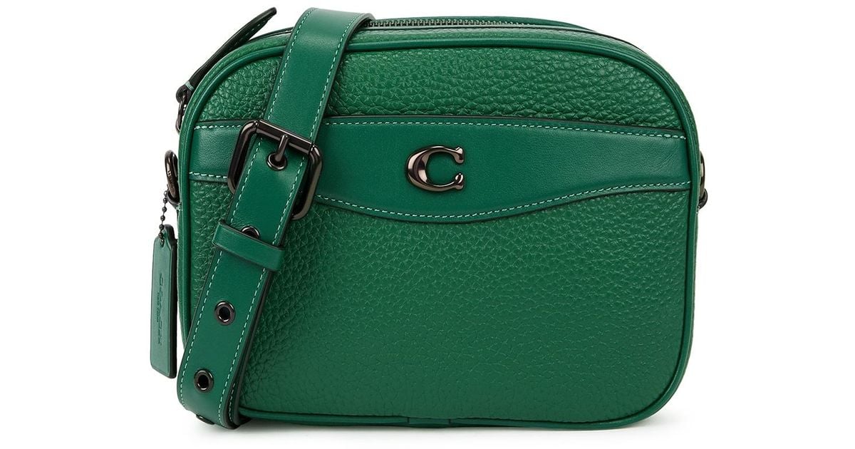 COACH Green Leather Crossbody Bag Lyst UK