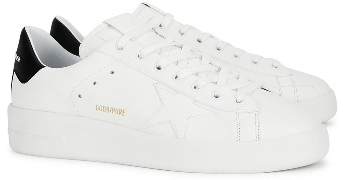 Golden Goose Deluxe Brand Purestar 40 White Leather Sneakers for Men - Lyst