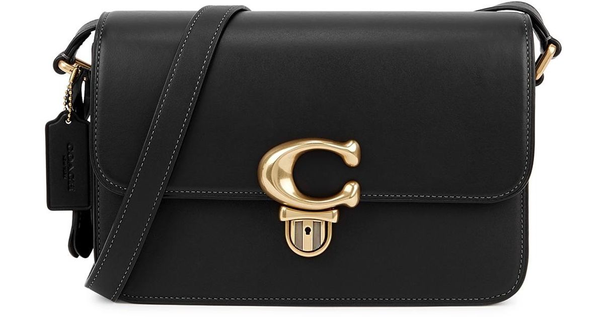 COACH Studio Black Leather Crossbody Bag Lyst UK