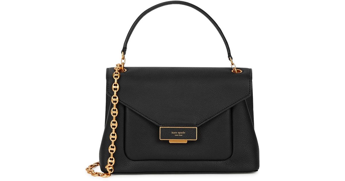 Kate Spade Gramercy Medium Leather Shoulder Bag in Black | Lyst