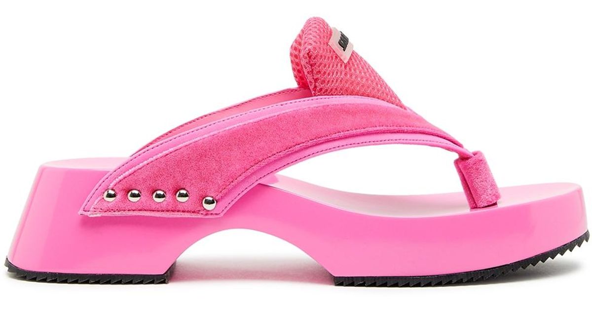 Ancuta Sarca 50 Logo Neoprene Sandals in Pink | Lyst