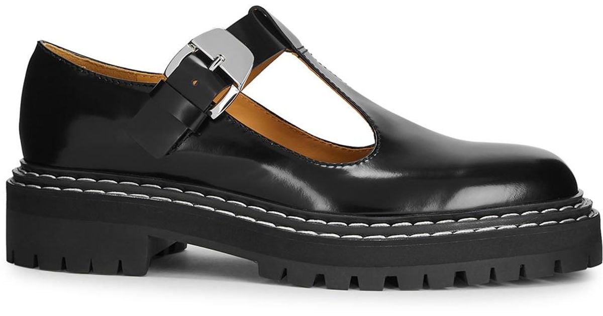 Proenza Schouler Leather Mary Jane Shoes in Black | Lyst