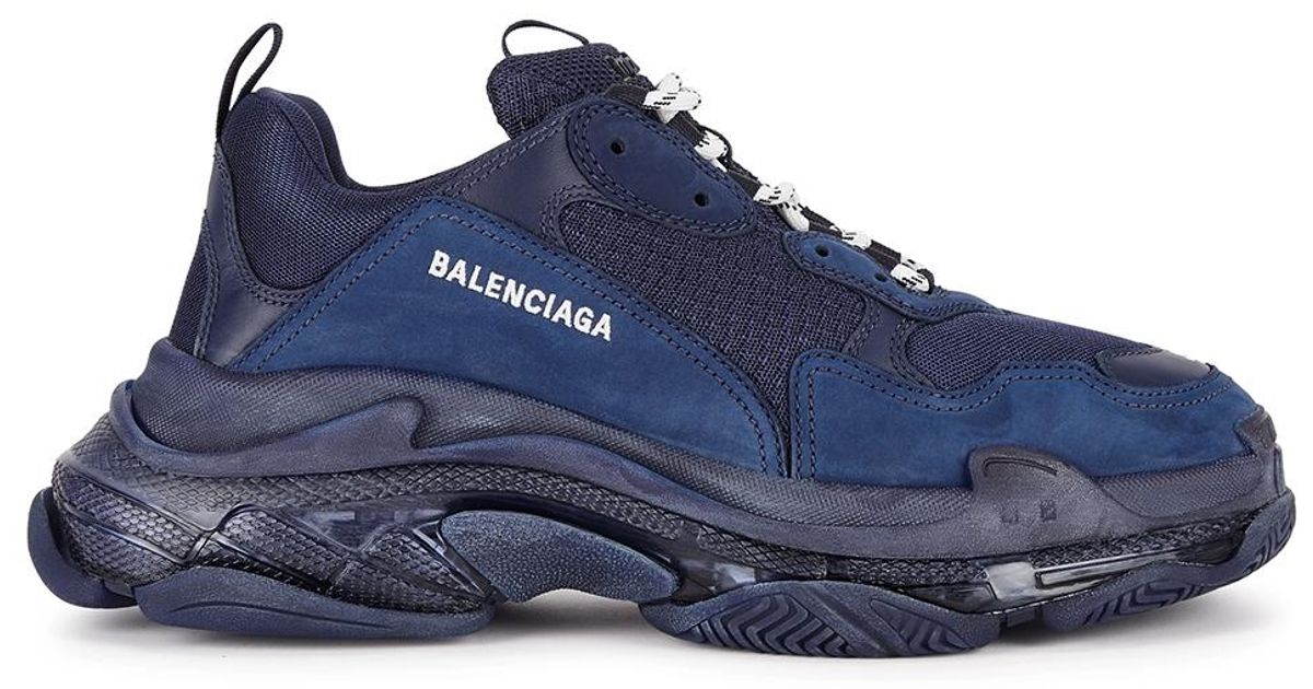 balenciaga arena navy blue