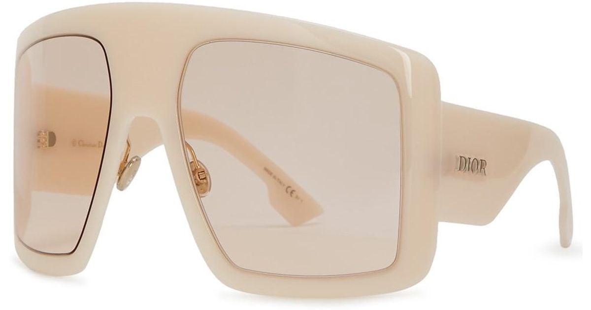 dior white frame sunglasses