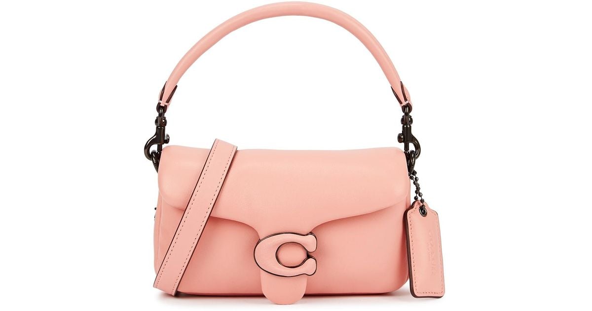 COACH Pillow Tabby 18 Pink Leather Crossbody Bag Lyst