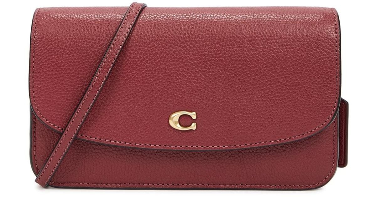 COACH Hayden Leather Crossbody Bag in Red Lyst