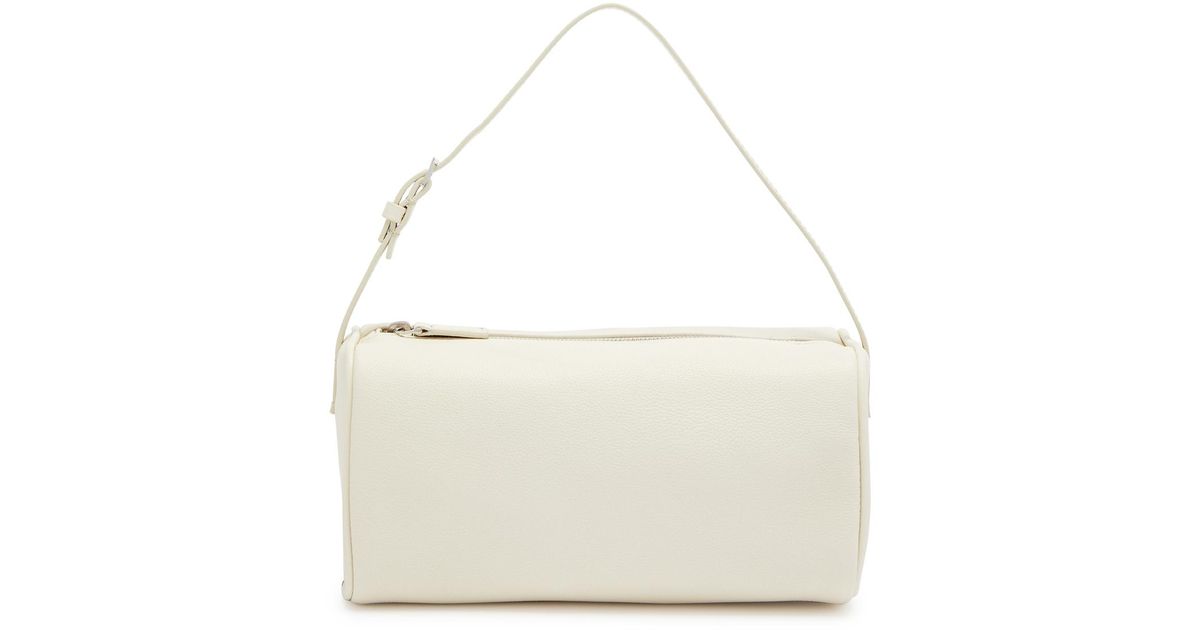 The Row 90s Leather Top Handle Bag in Natural | Lyst