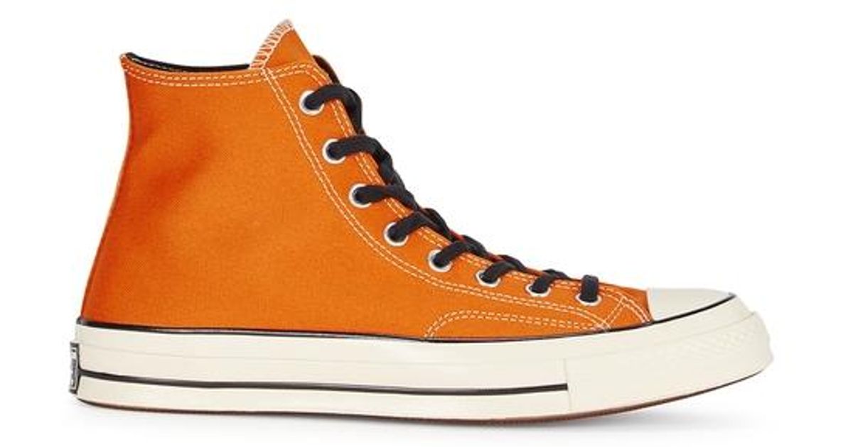burnt orange converse low tops