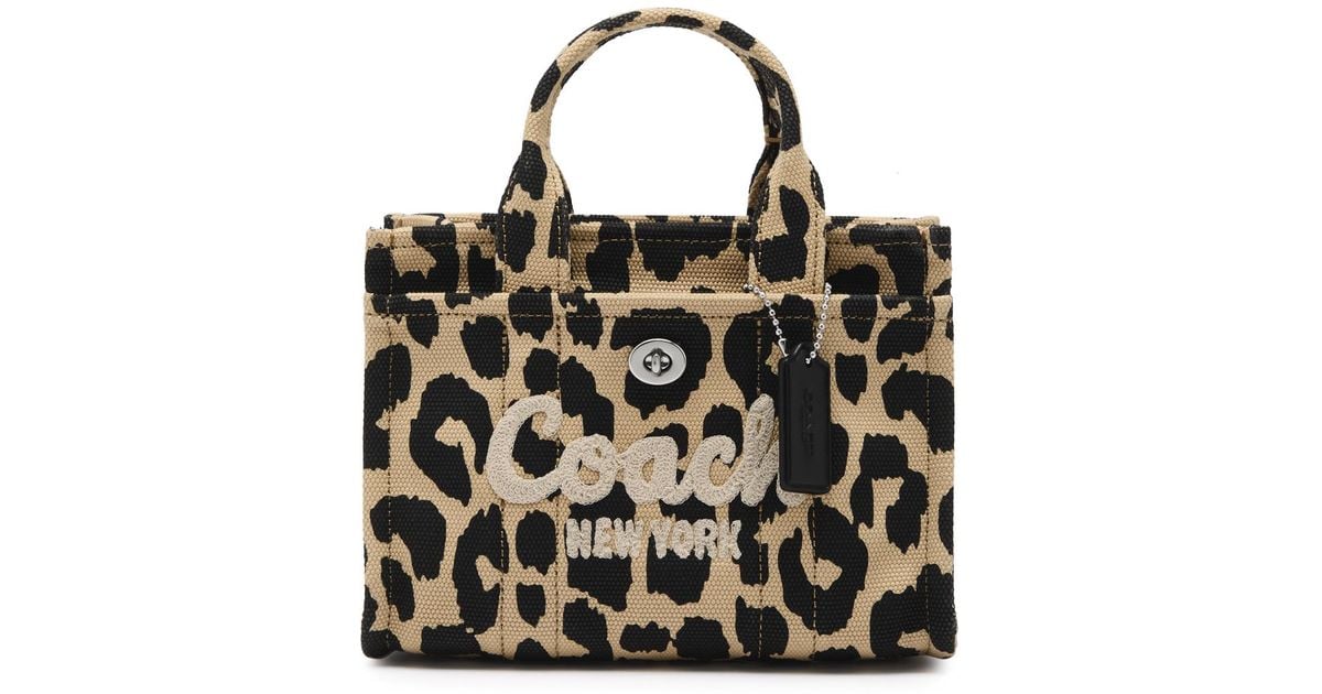 COACH Cargo Tote Bag 20 With Leopard Print Lyst