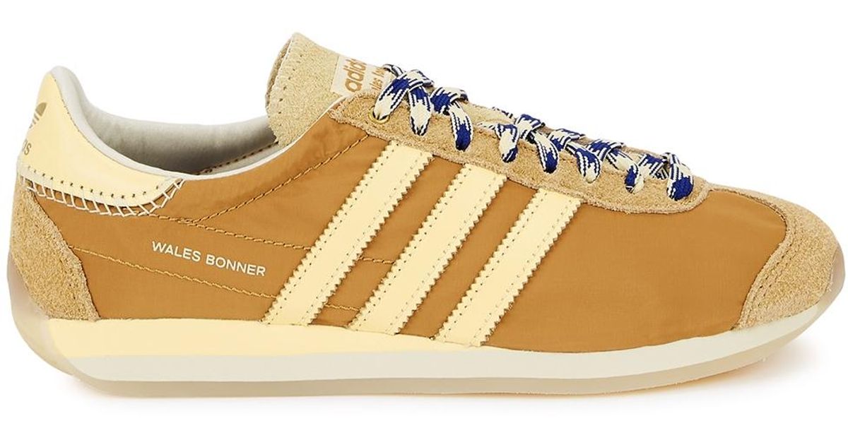 adidas Originals Synthetic X Wales Bonner Country Panelled Nylon Sneakers in Brown | Lyst UK