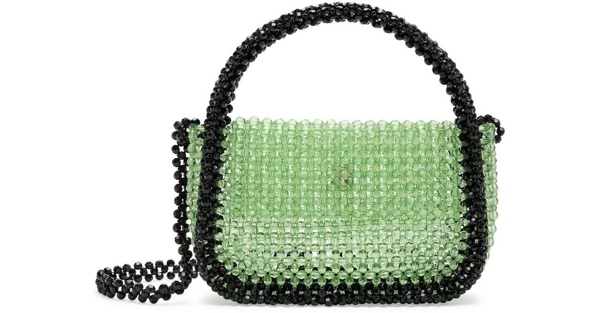 Sister Jane Carriage Beaded Shoulder Bag in Green | Lyst UK
