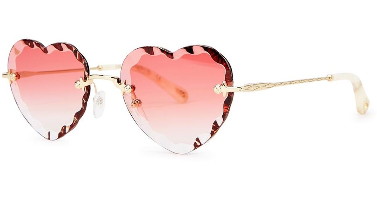 chloe rosie pink sunglasses