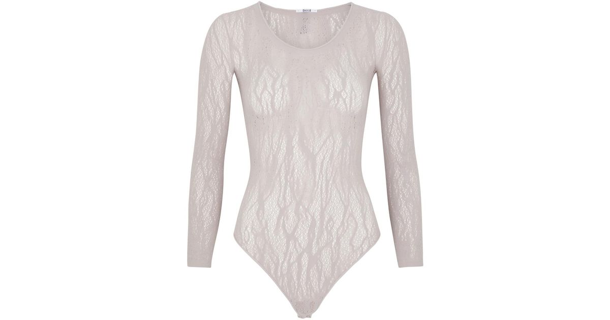 WOLFORD Snake Lace bodysuit