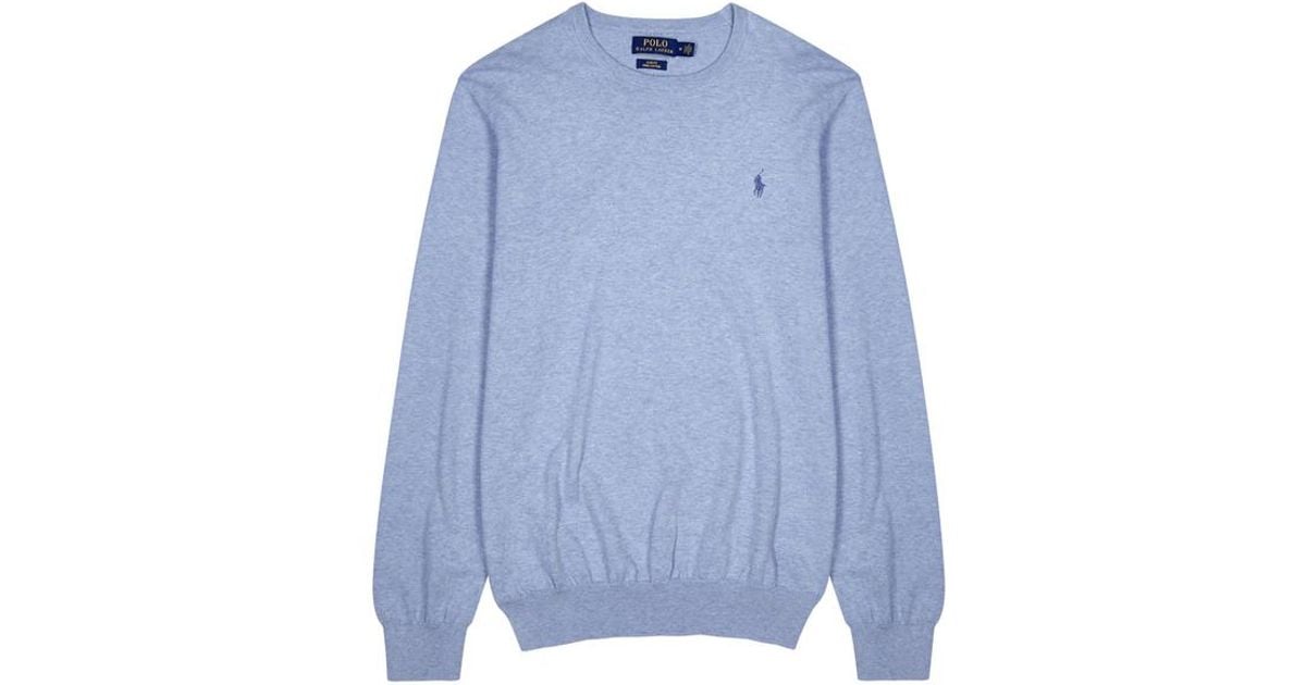 baby blue polo sweater