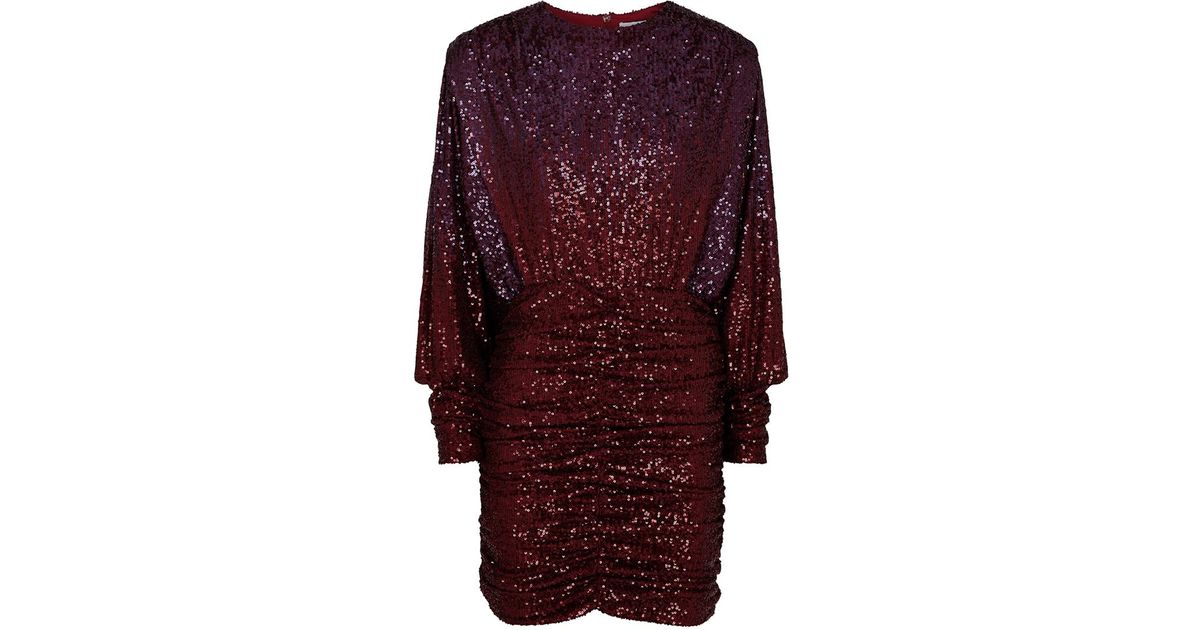 Rebecca Vallance Nikita Sequin Mini Dress in Purple | Lyst