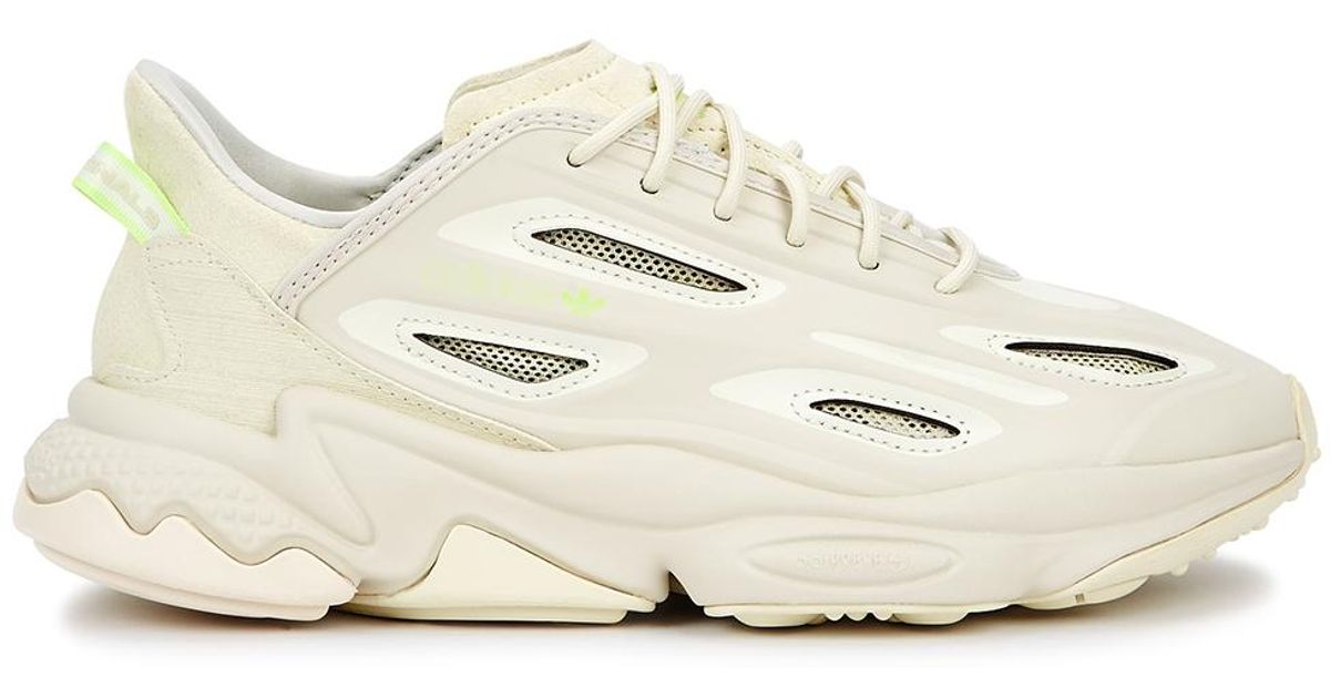 adidas Originals Felt Ozweego Celox Ecru Panelled Sneakers in White - Lyst