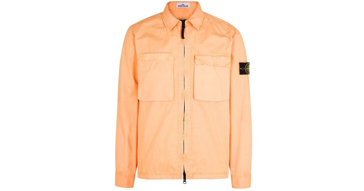 Stone Island Peach Overshirt Flash 