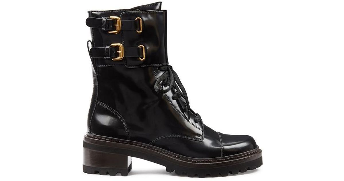 chloe biker boots