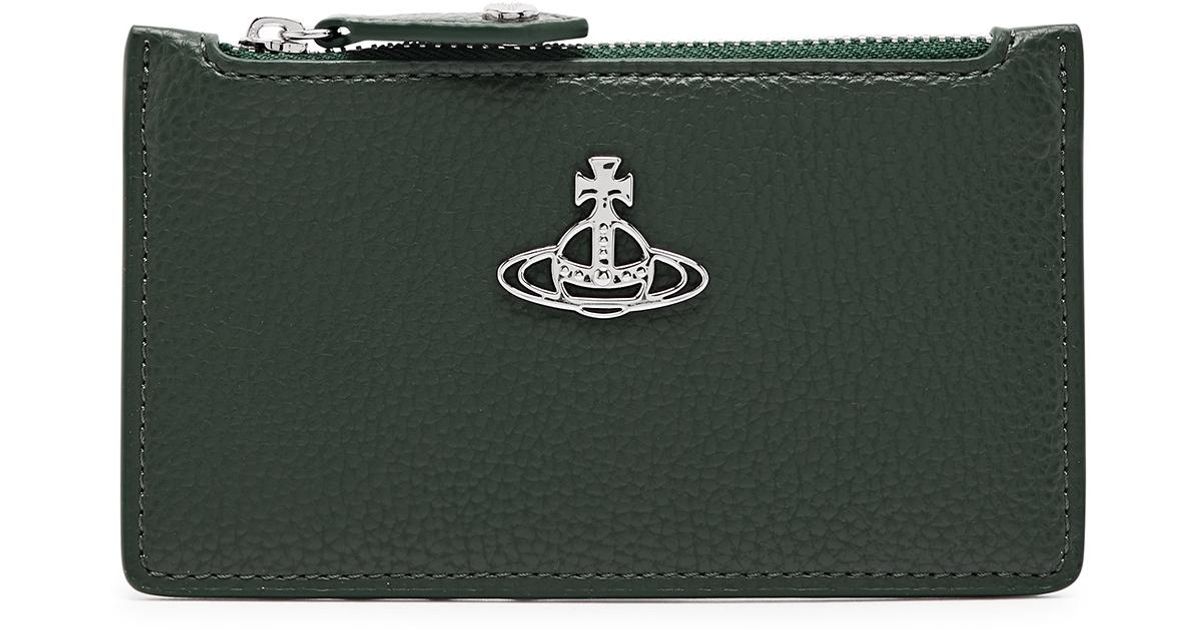 Vivienne Westwood Logo Vegan Leather Wallet in Black Lyst