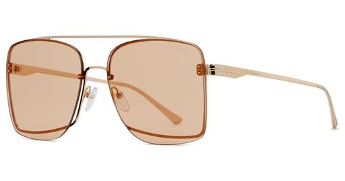 Tom Ford Penn Square-frame Sunglasses in Brown | Lyst